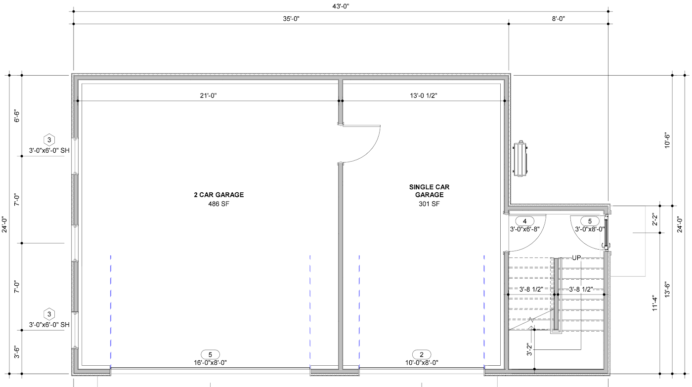 The Super Garage — plan drawing